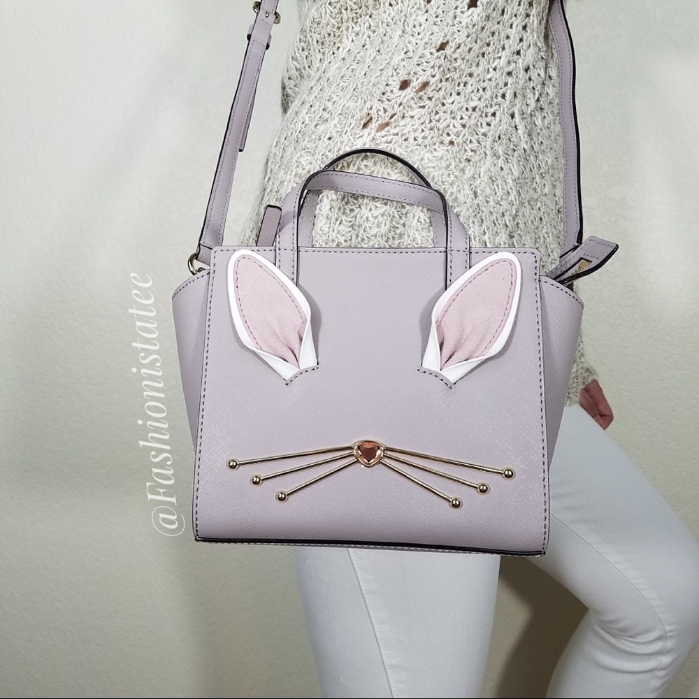 NWT KATE SPADE RABBIT BUNNY HOP TO IT MINI HAYDEN - Picture 3 of 8
